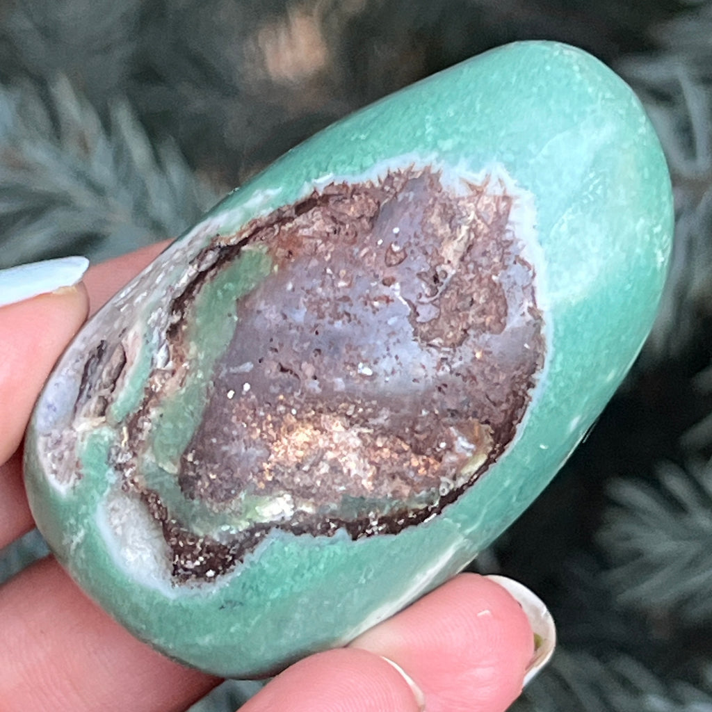 Crisopraz smarald palmstone model 8 din Zimbabwe, pietre semipretioase - druzy.ro 4 
