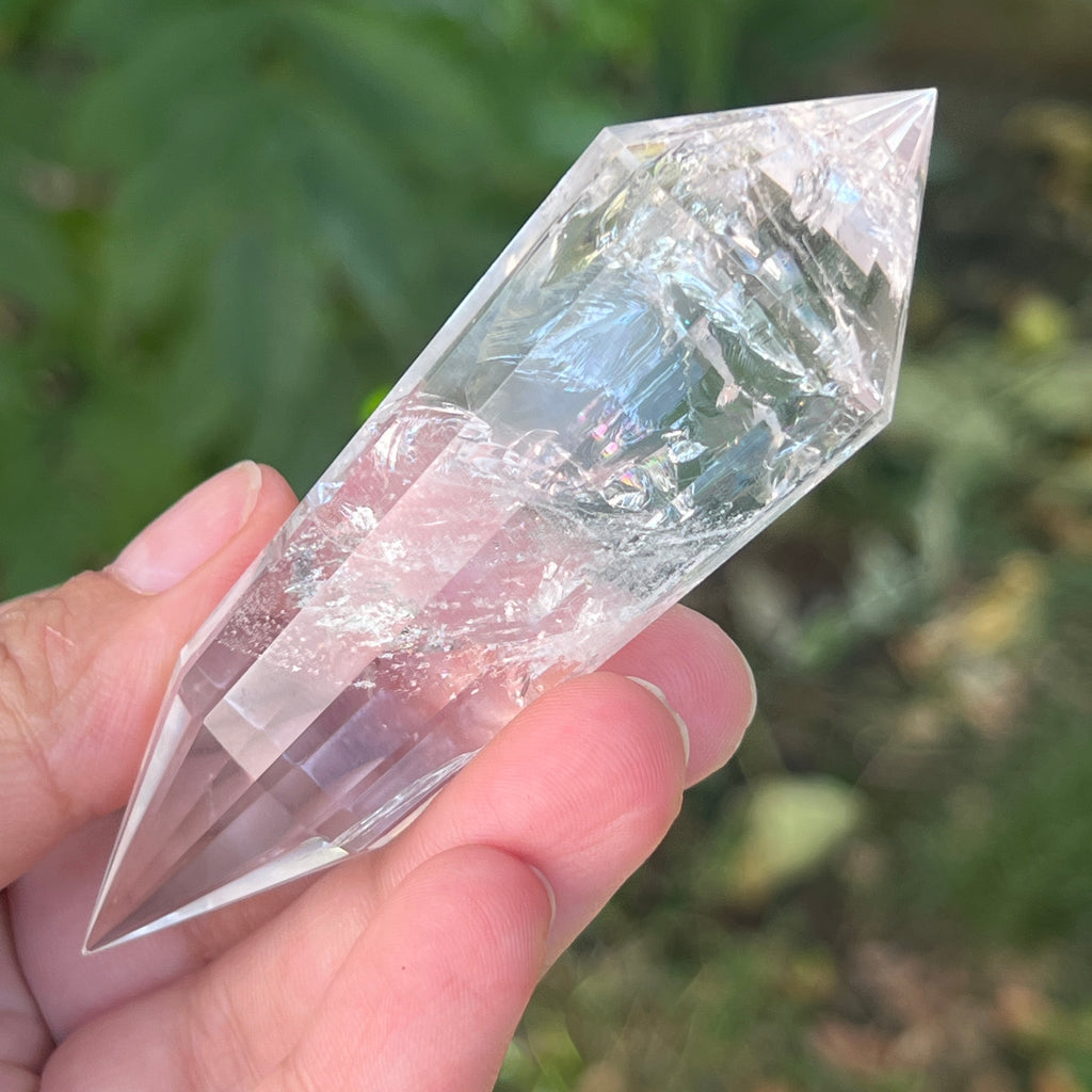 Bagheta cuart vogel, 12 fete, Brazilia model 26, pietre semipretioase - druzy.ro 1 