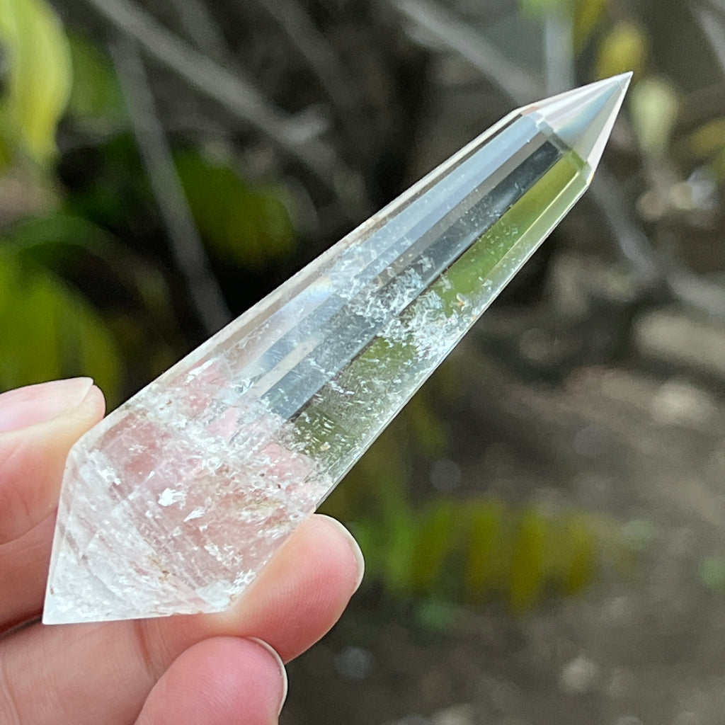 Bagheta cuart vogel, 12 fete, Brazilia model 13, pietre semipretioase - druzy.ro 5 