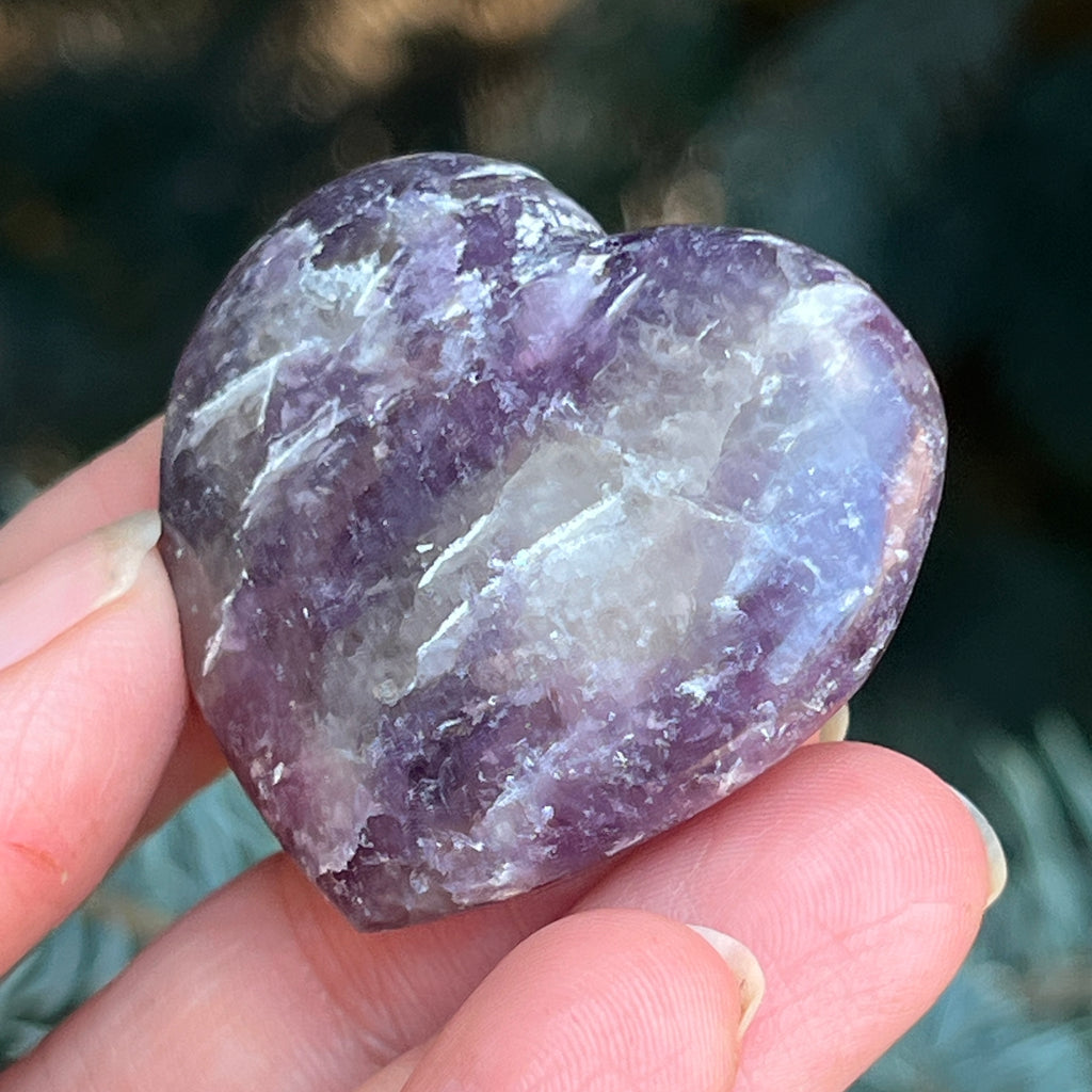 Lepidolit inima m11, pietre semipretioase - druzy.ro 2 