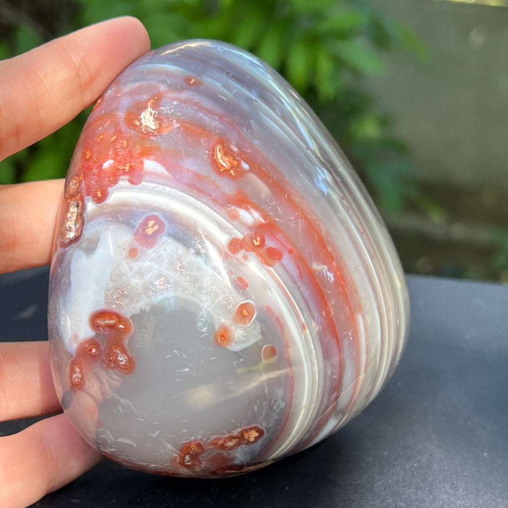 Nodul agat de Botswana, agat river, unicat | Model XL1, pietre semipretioase - druzy.ro 2 