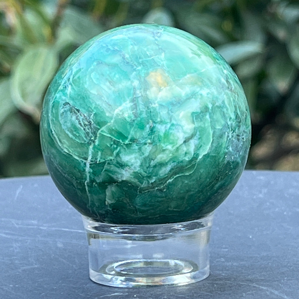 Sfera jad verde nefrit Africa model 3, pietre semipretioase - druzy.ro 7 