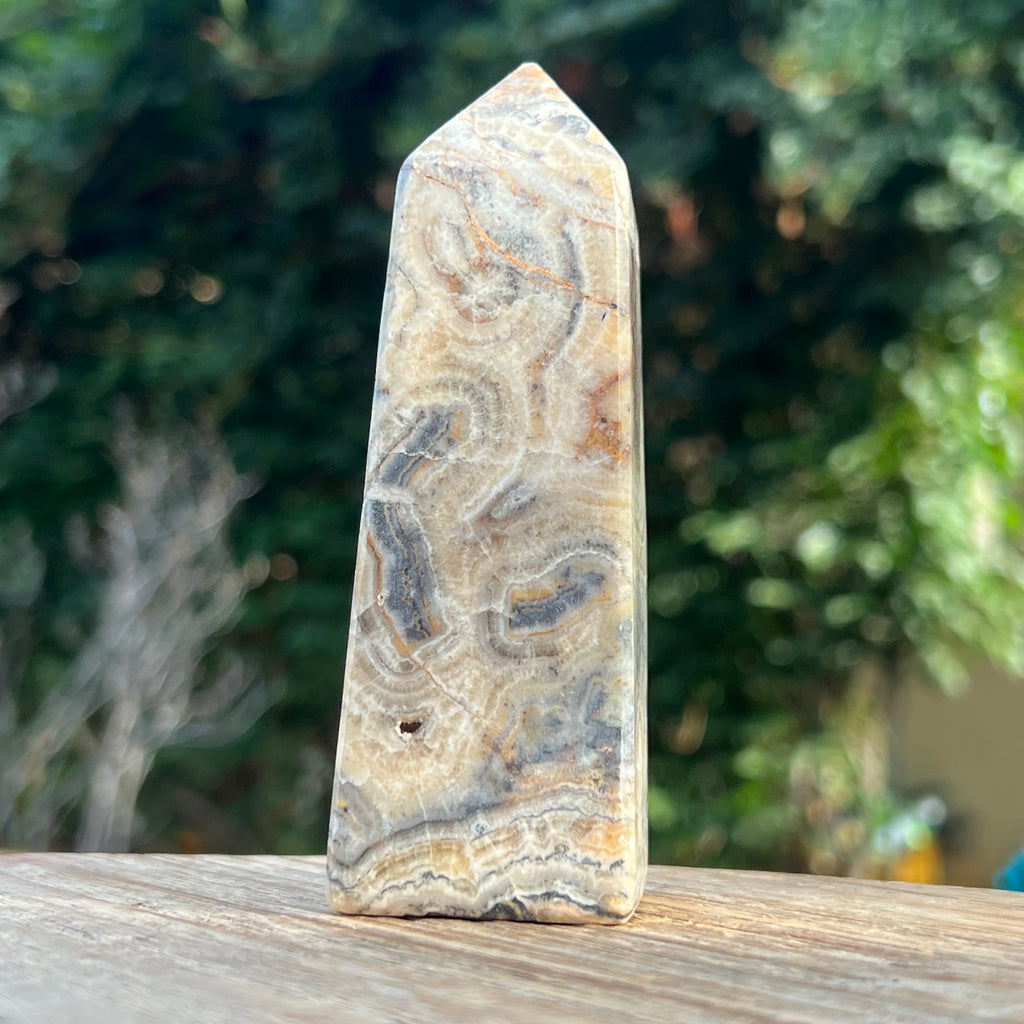 Turn/obelisc jasp albina m5, druzy.ro, cristale 2