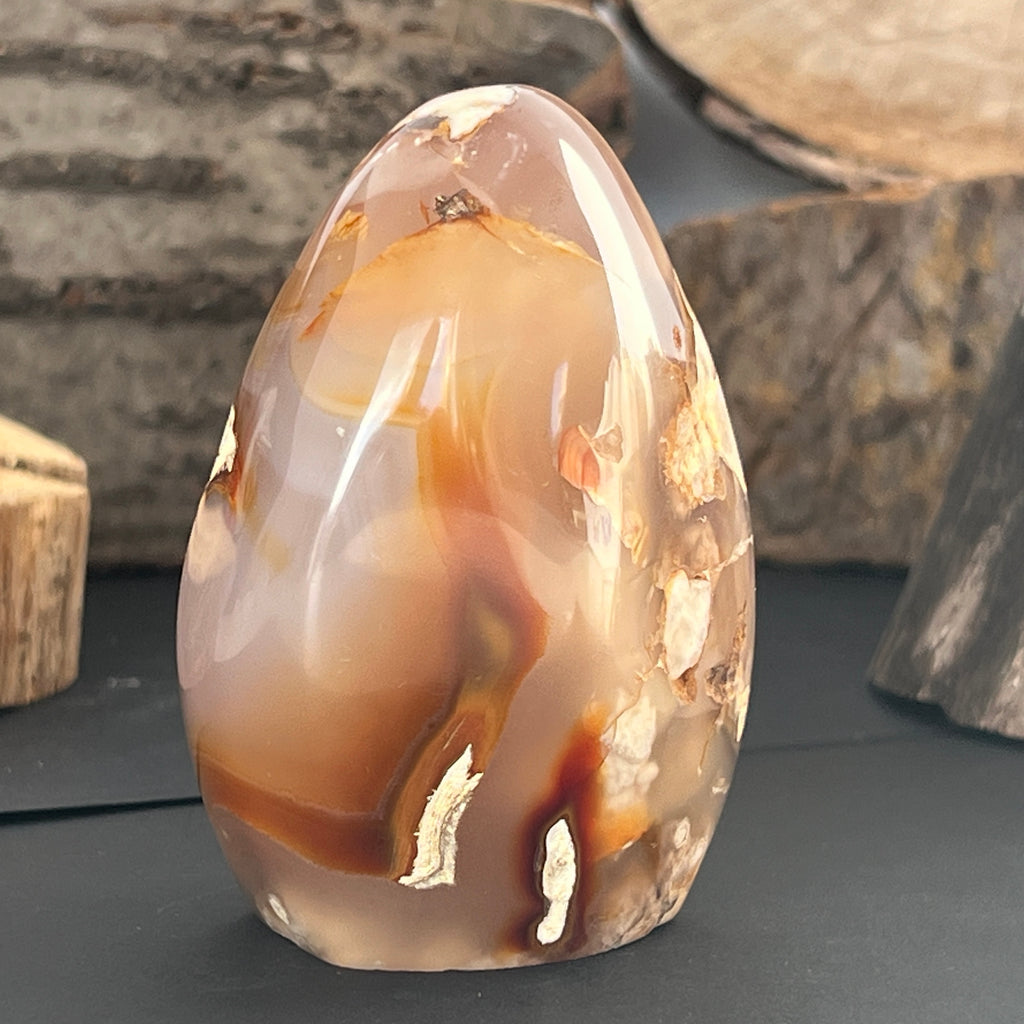 Agat coral floare din Madagascar model 8, pietre semipretioase - druzy.ro 3 