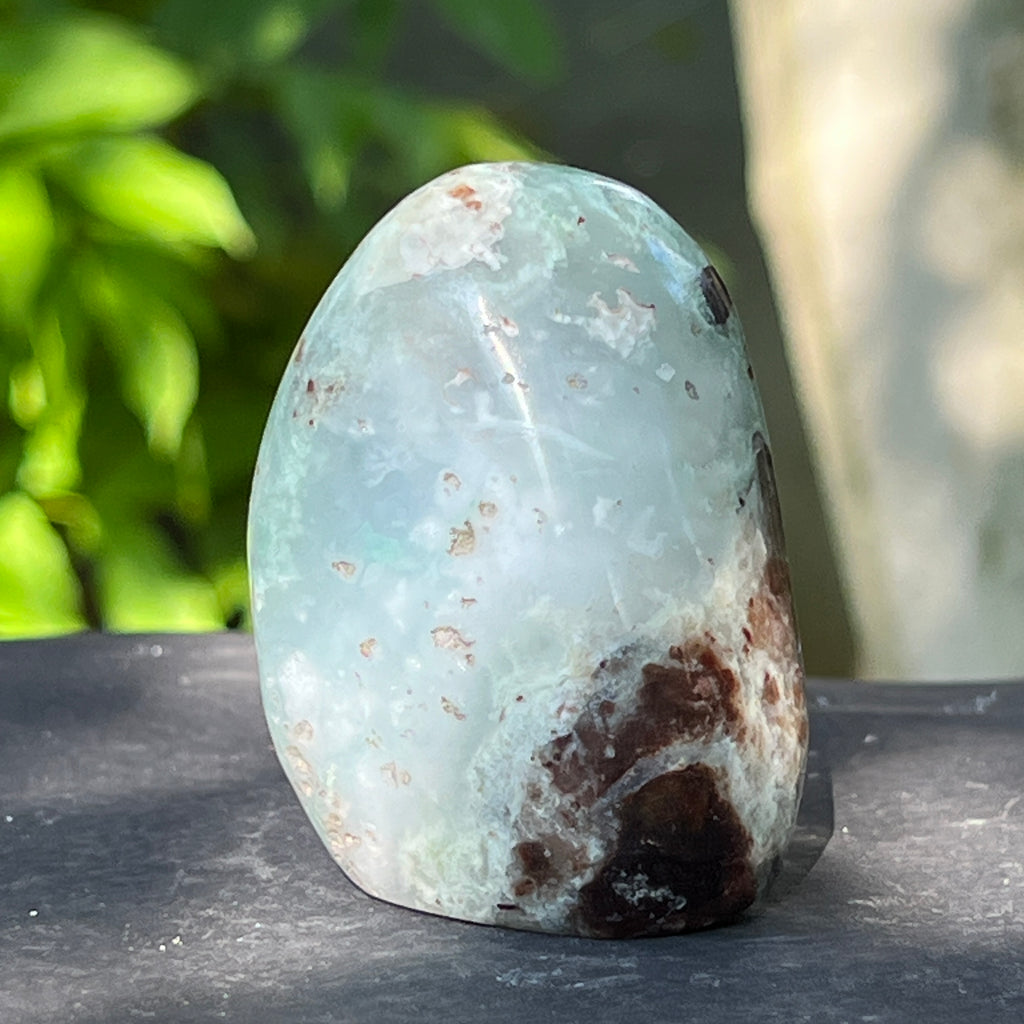 Calcedonie cu crom albastru-verzuie din Zimbabwe -forma libera| Model 2, pietre semipretioase - druzy.ro 1 