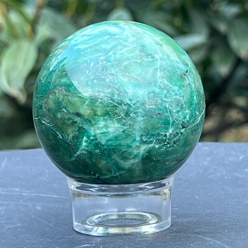 Sfera jad verde nefrit Africa model 3, pietre semipretioase - druzy.ro 5 