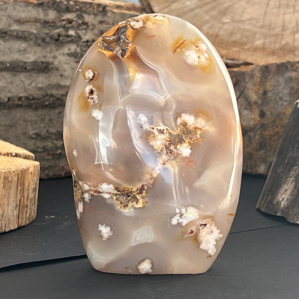 Agat coral floare din Madagascar model 9, pietre semipretioase - druzy.ro 3 