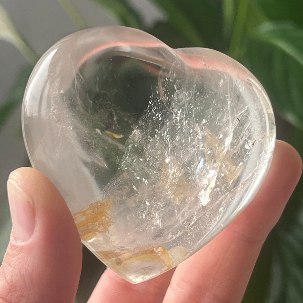 Inima cristal de stanca/cuart incolor m4, pietre semipretioase - druzy.ro 2 
