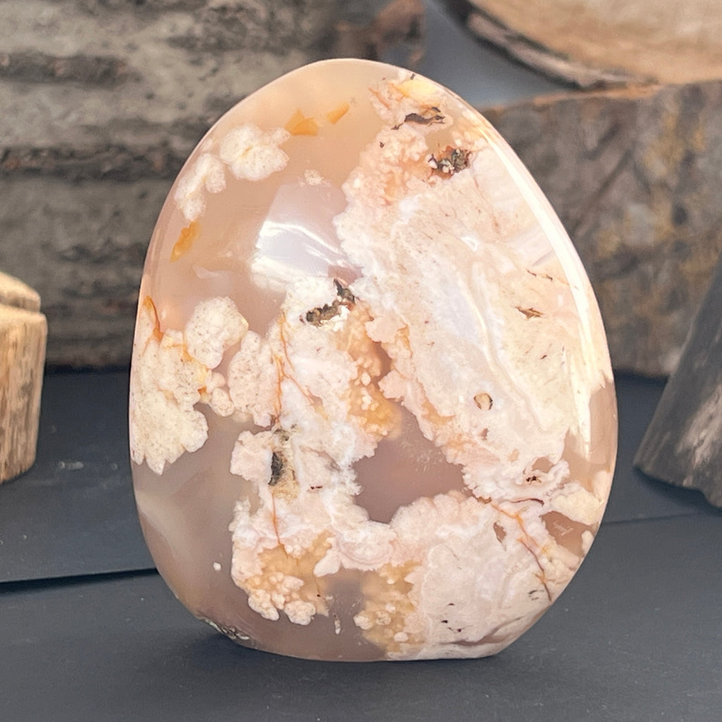 Agat coral floare din Madagascar model 10, pietre semipretioase - druzy.ro 1 