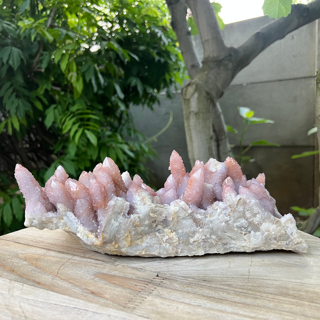 Specimen cluster cuart cactus / spirit ametist liliac Africa de Sud model XXL1, pietre semipretioase - druzy.ro 6 