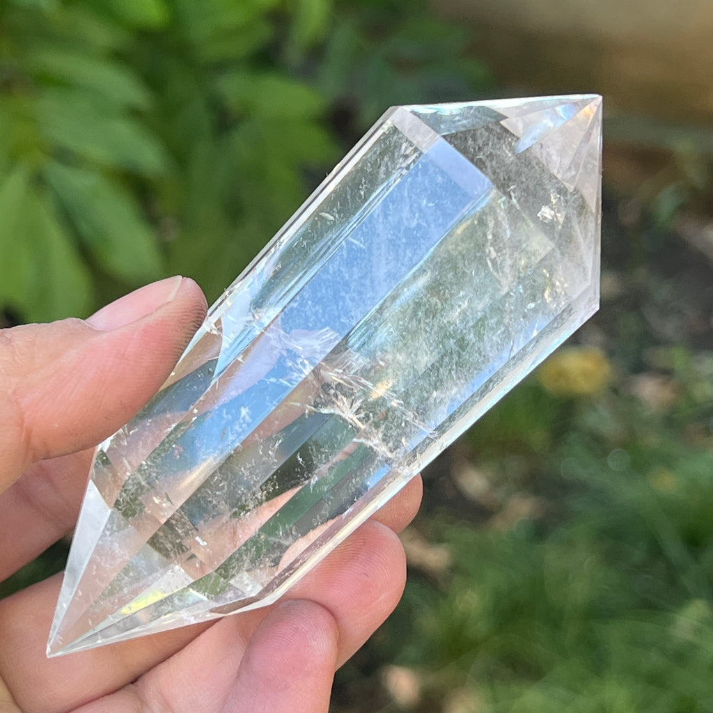 Bagheta cuart vogel, 12 fete, Brazilia model 2, pietre semipretioase - druzy.ro 2 
