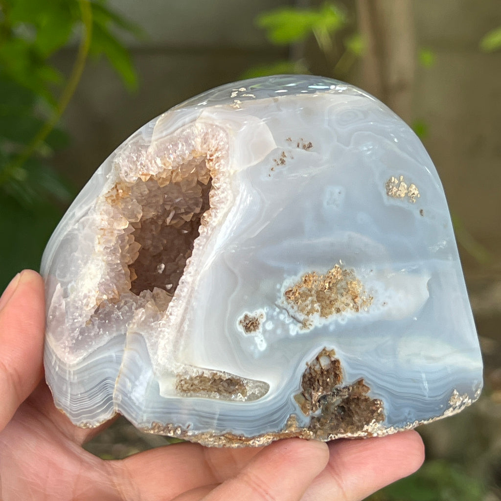 Geoda agat ametist model 12, pietre semipretioase - druzy.ro 2 