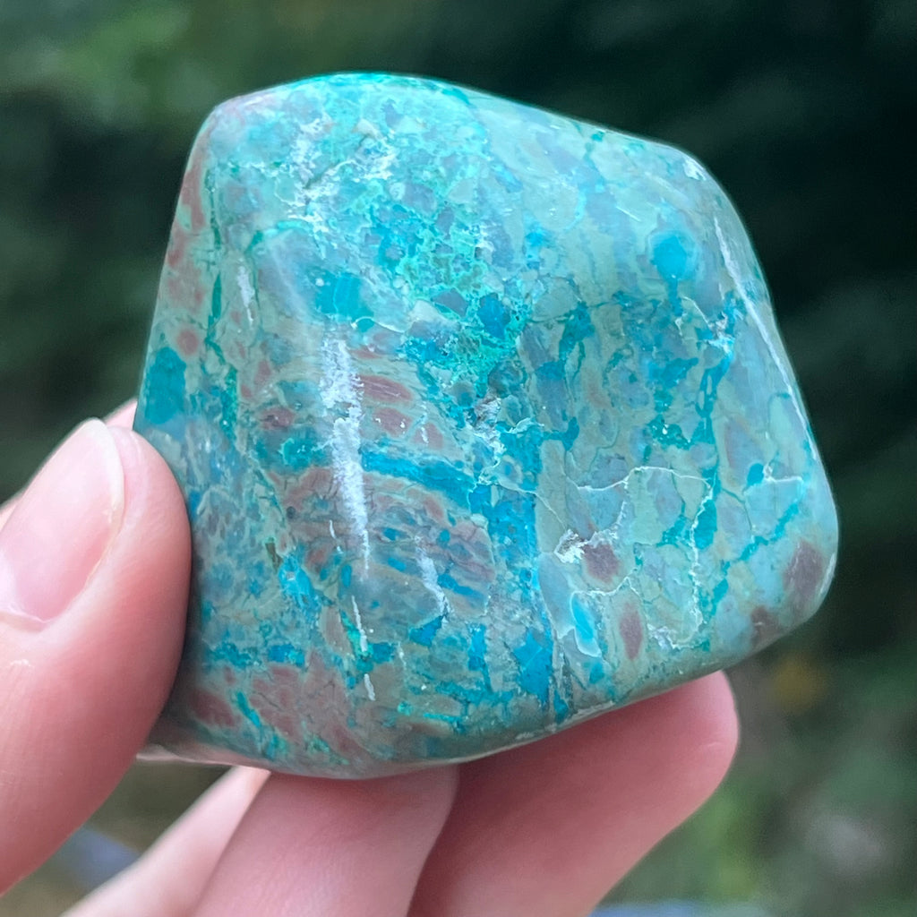 Shattuckite forma libera/palmstone m11, druzy.ro, pietre semipretioase 10