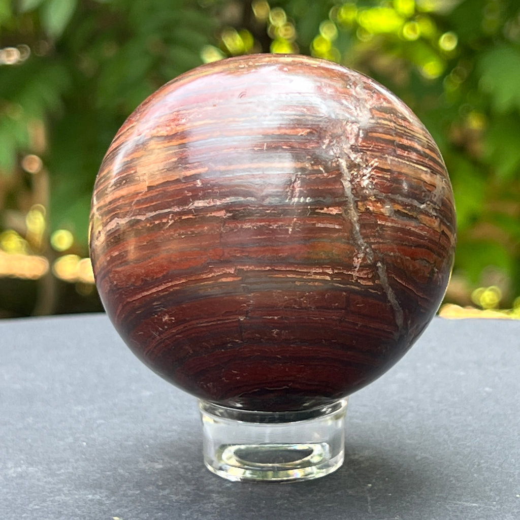 Sfera jasp rosu din Zimbabwe m2, pietre semipretioase - druzy.ro 5 