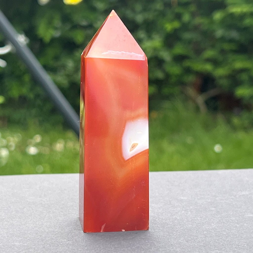 Obelisc carneol model 22, pietre semipretioase - druzy.ro 2 