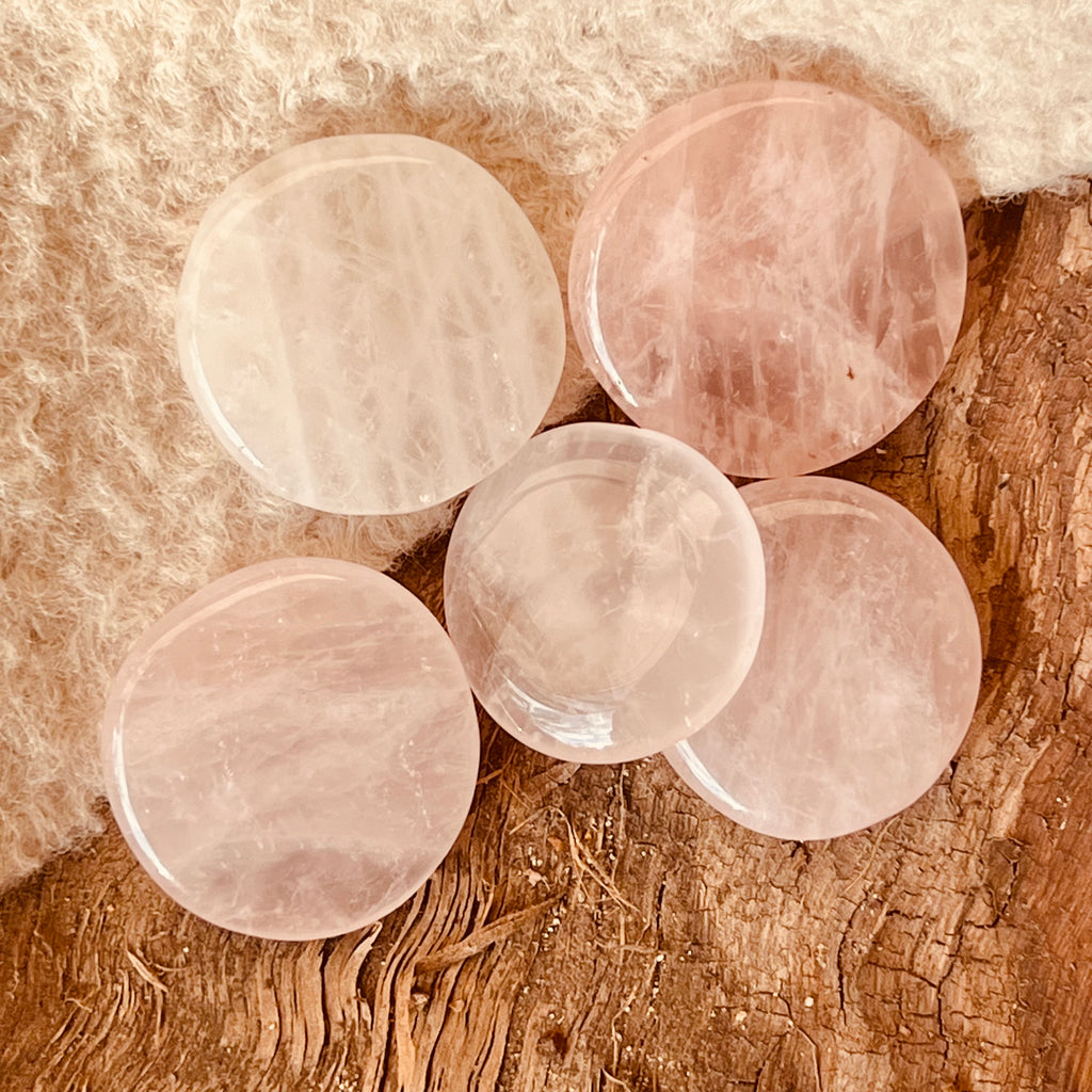 Palm stone cuart roz 4-5 cm, druzy.ro, pietre semipretioase 2