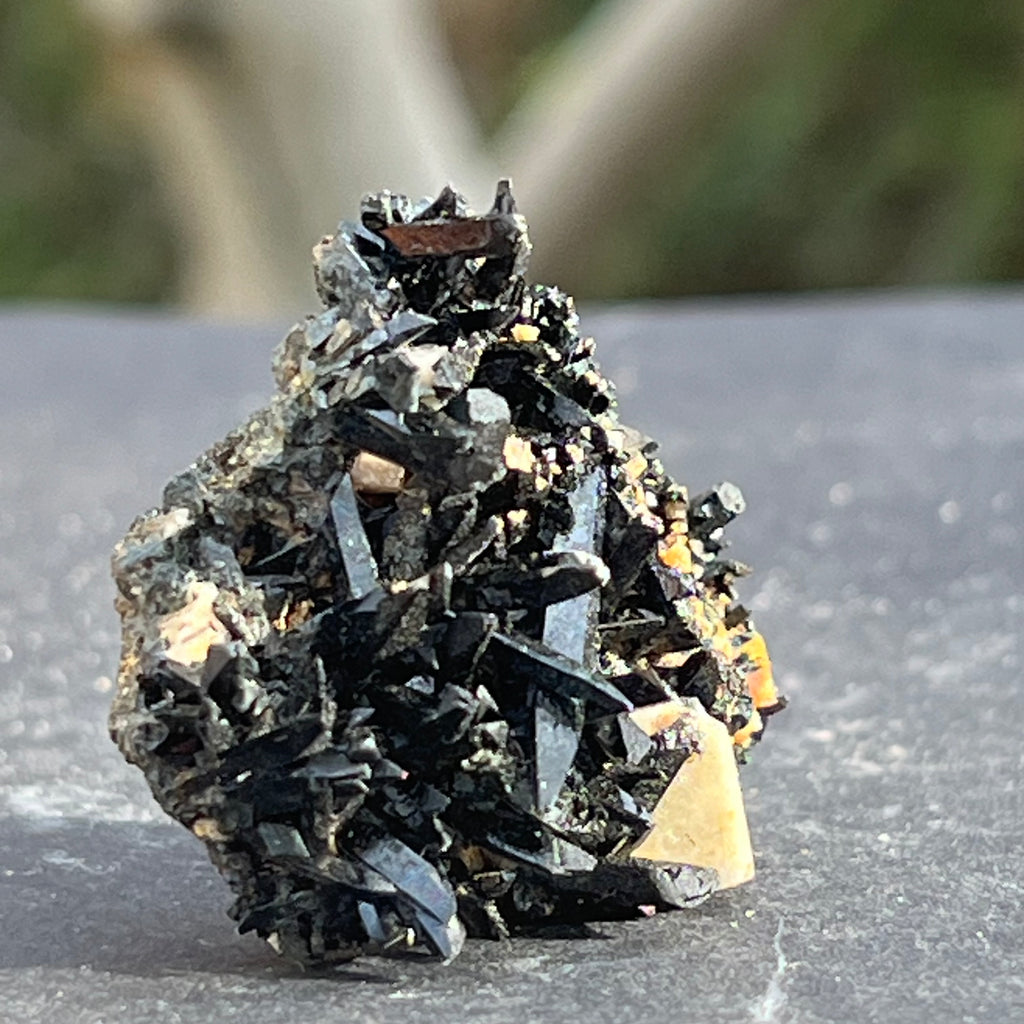 Cluster egirin mini cuart fumuriu/negru Zomba m13, druzy.ro, cristale 2