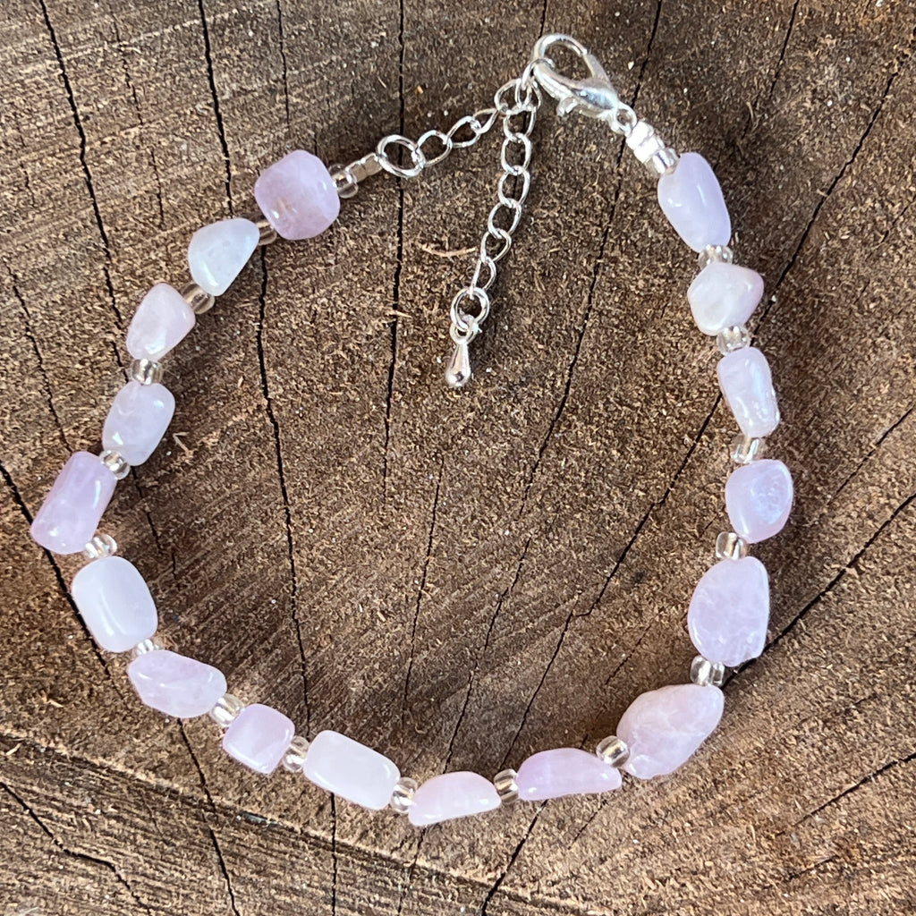 Bratara kunzit Joy Tumble, pietre semipretioase - druzy.ro 2 