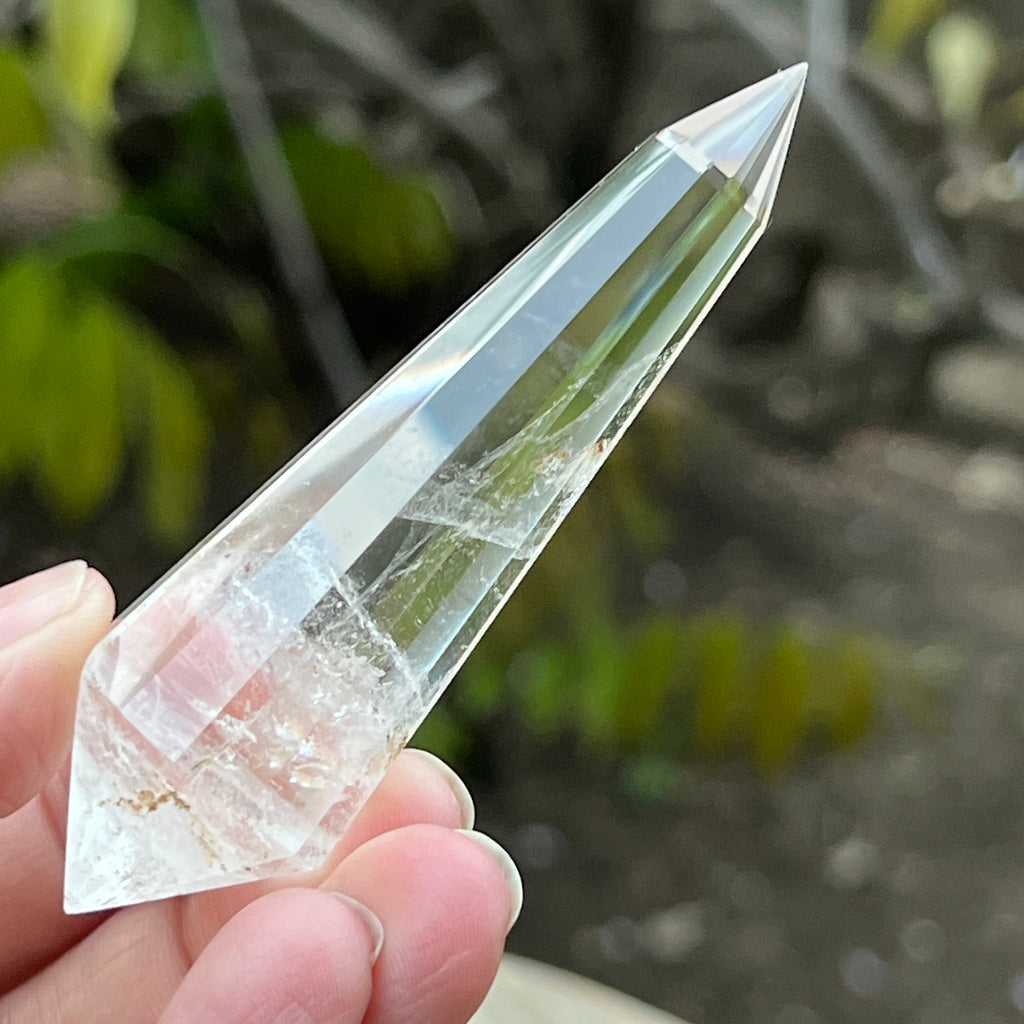 Bagheta cuart vogel, 12 fete, Brazilia model 13, pietre semipretioase - druzy.ro 2 