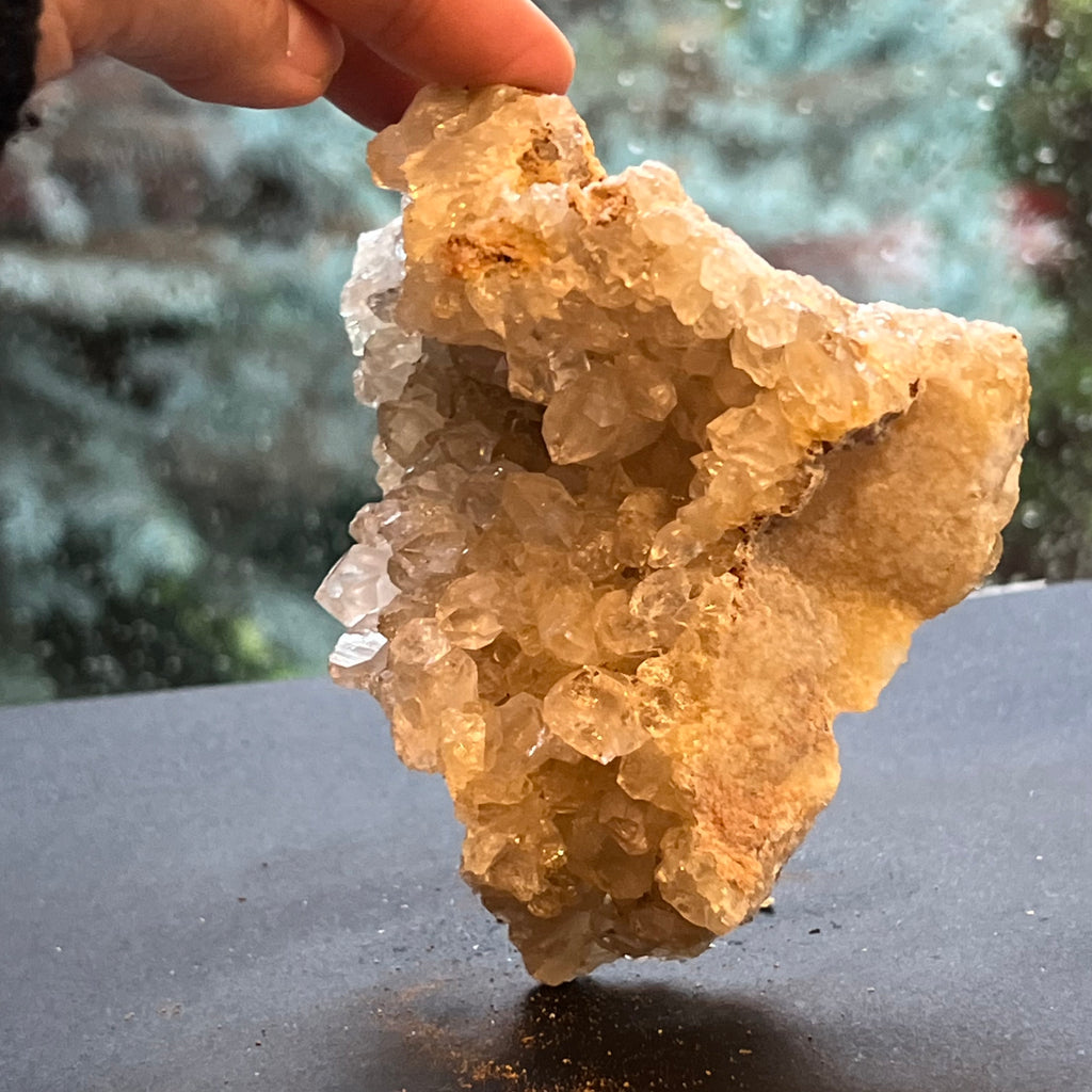 Cluster felie cuart incolor cristal de stanca din Zambia model 5, druzy.ro, cristale 5