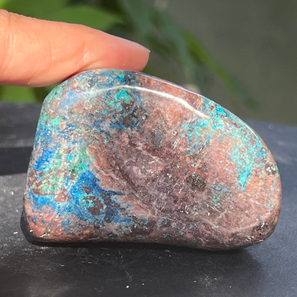 Forma libera/palmstone Shattuckite m1, pietre semipretioase - druzy.ro 3 