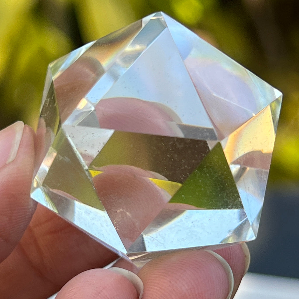 Icosaedru cuart incolor / cristal de stanca m11, pietre semipretioase - druzy.ro 4 
