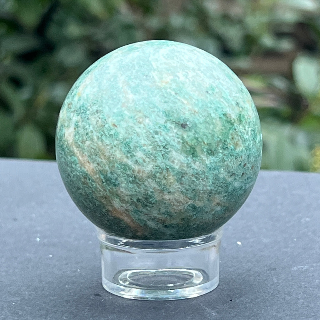 Sfera aventurin verde din Pakistan model 1, pietre semipretioase - druzy.ro 2 