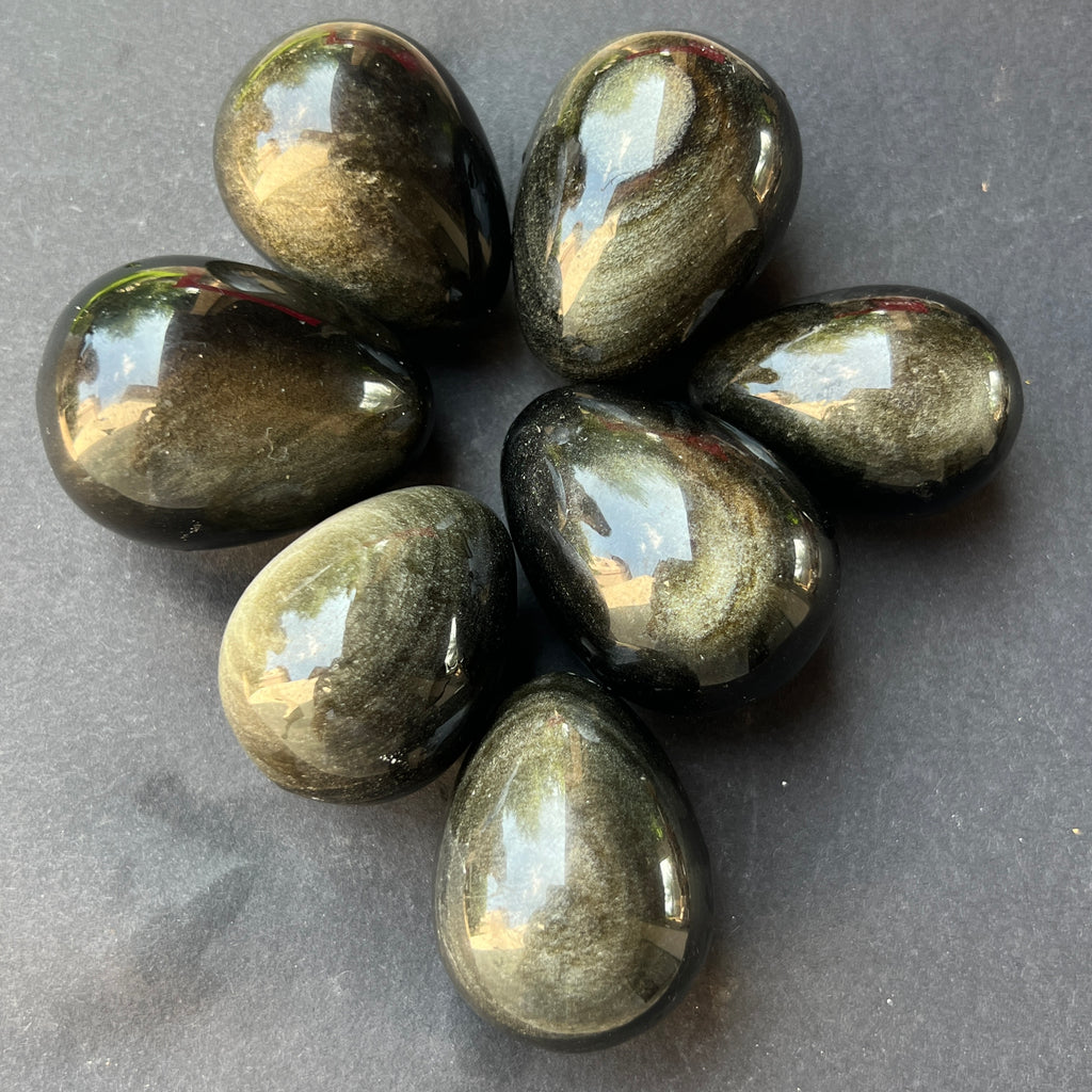 Ou obsidian auriu, pietre semipretioase - druzy.ro 3 