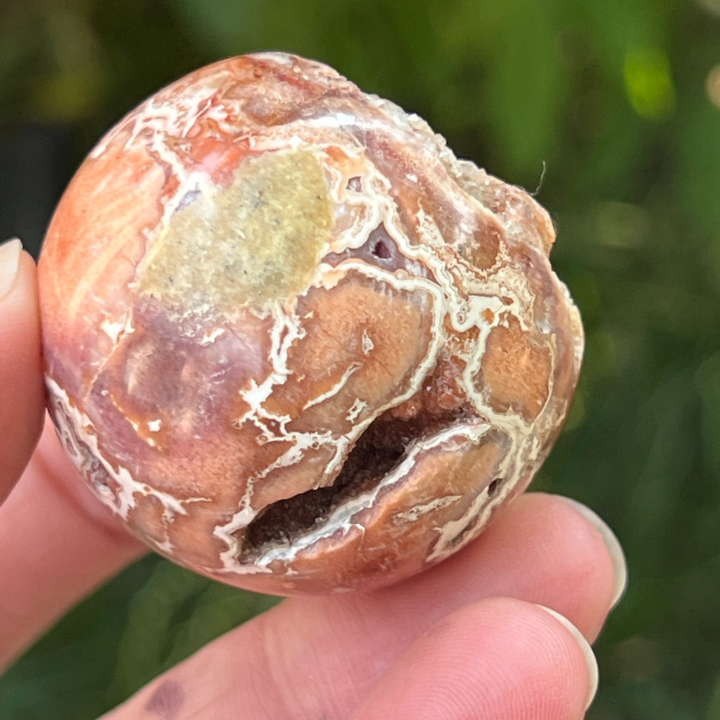 Sfera agat Crazy Lace | Model 6, pietre semipretioase - druzy.ro 3 