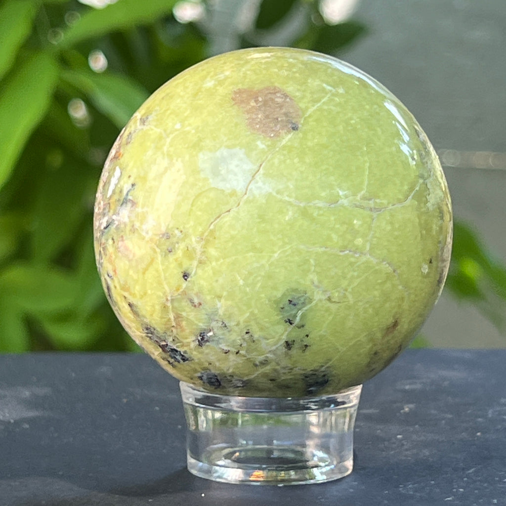 Sfera Opal verde model 1, pietre semipretioase - druzy.ro 2 