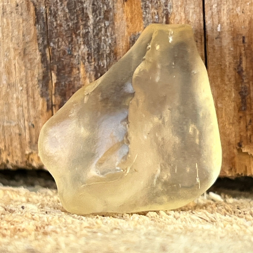 Tectita aurie sticla desertului Libia piatra bruta model 14, calitate AAA, pietre semipretioase - druzy.ro 3 