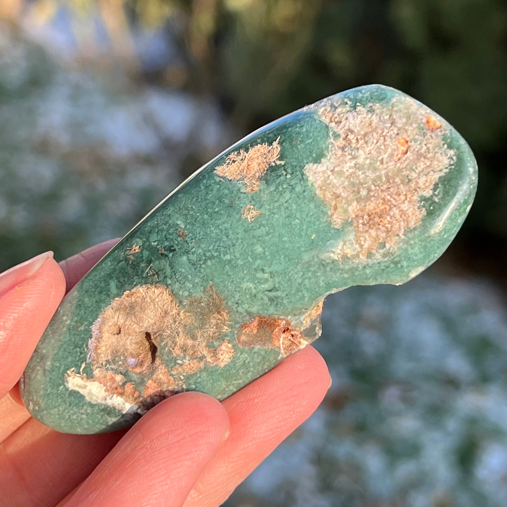 Crisopraz smarald palmstone model 9 din Zimbabwe, druzy.ro, cristale 2