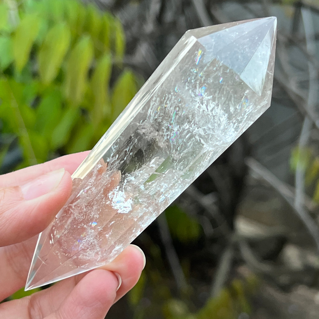 Bagheta cuart vogel, 12 fete, Brazilia model 3, pietre semipretioase - druzy.ro 4 