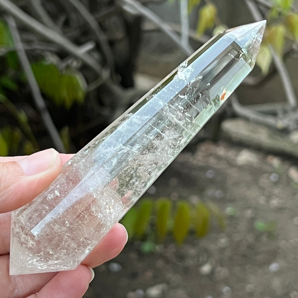 Bagheta cuart vogel, 12 fete, Brazilia model 16, pietre semipretioase - druzy.ro 3 