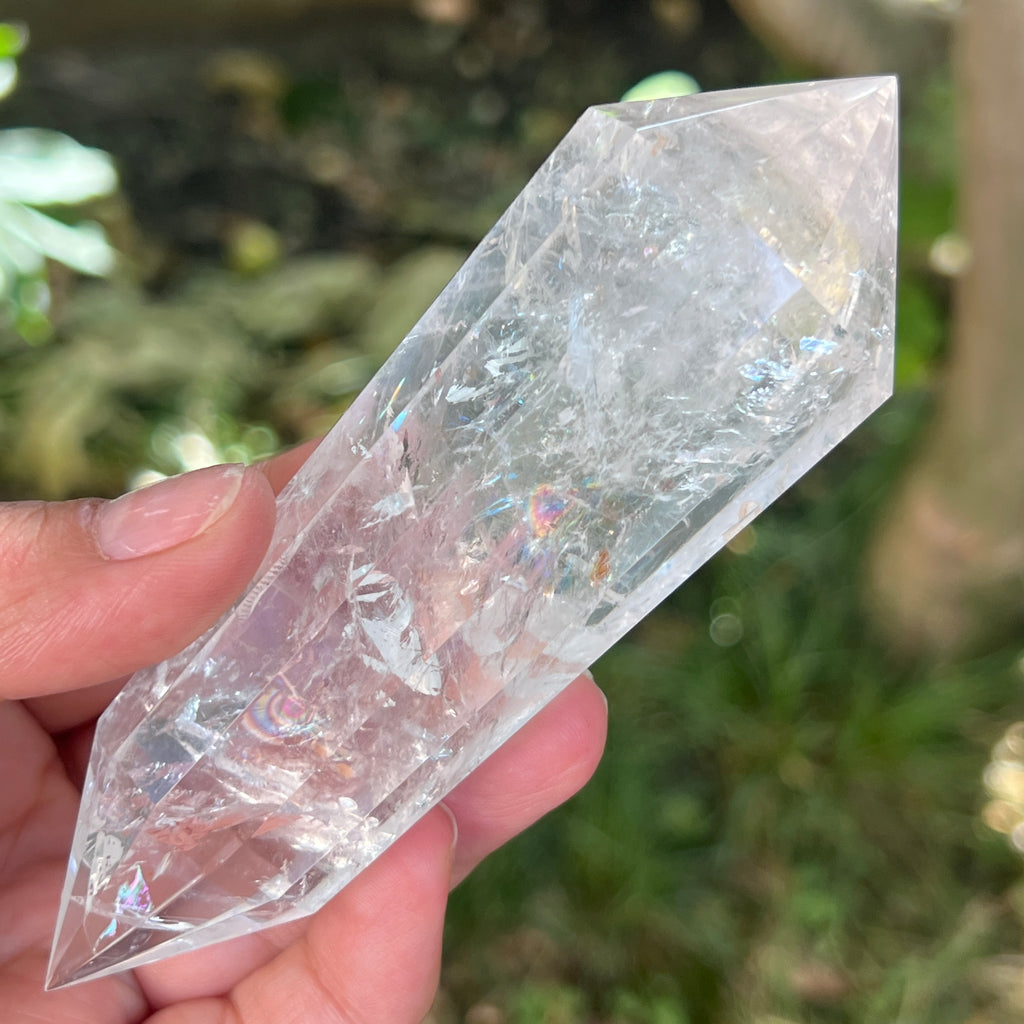 Bagheta cuart vogel, 12 fete, Brazilia model 33, pietre semipretioase - druzy.ro 5 