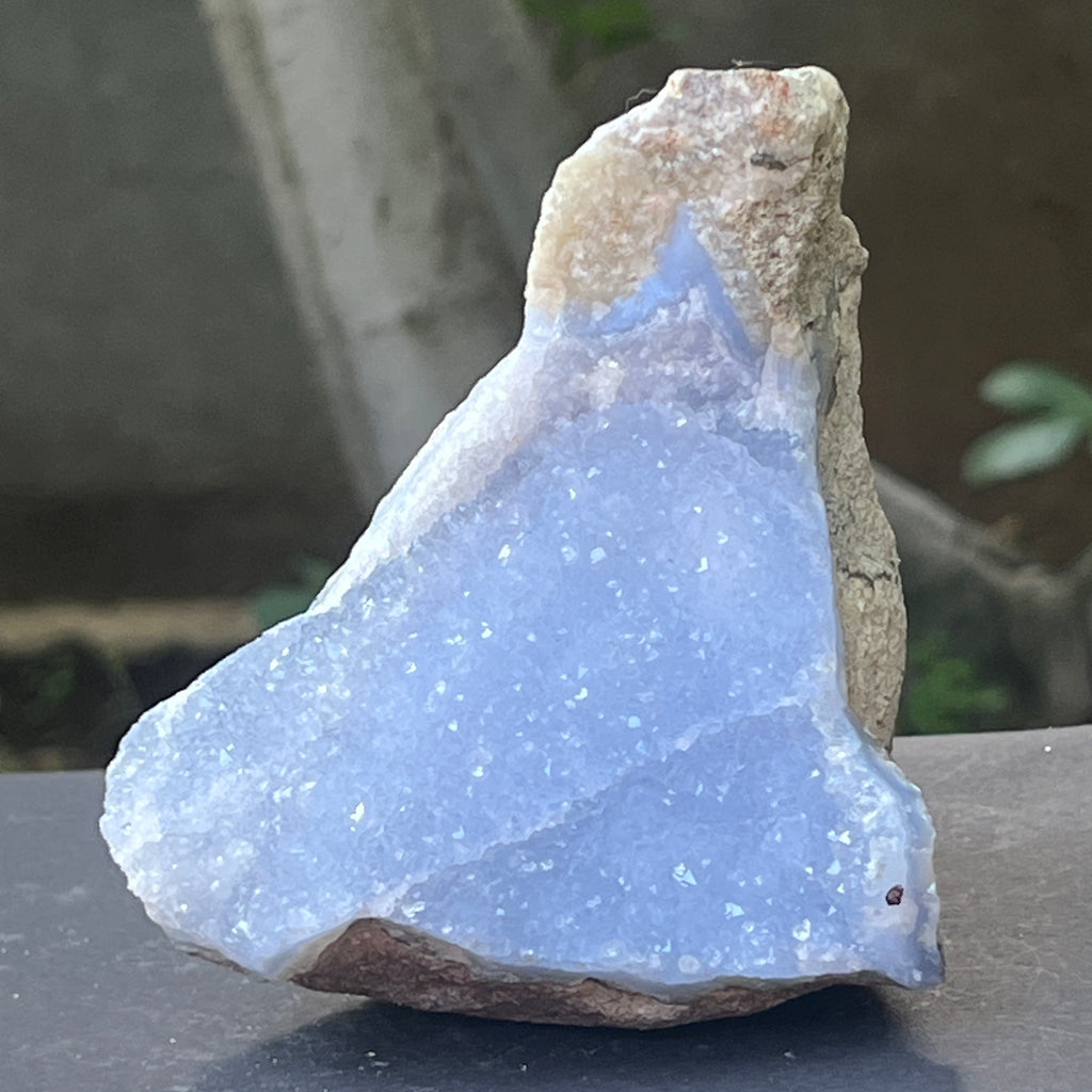 Calcedonie albastra /blue lace/ agat albastru piatra bruta m21, pietre semipretioase - druzy.ro 2 