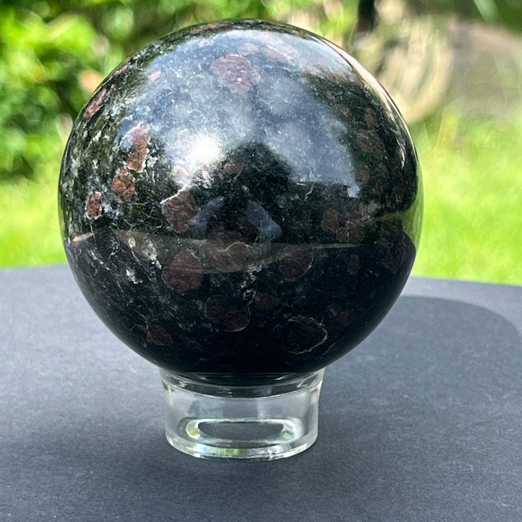 Sfera turmalina neagra cu granat model 3, pietre semipretioase - druzy.ro 3 