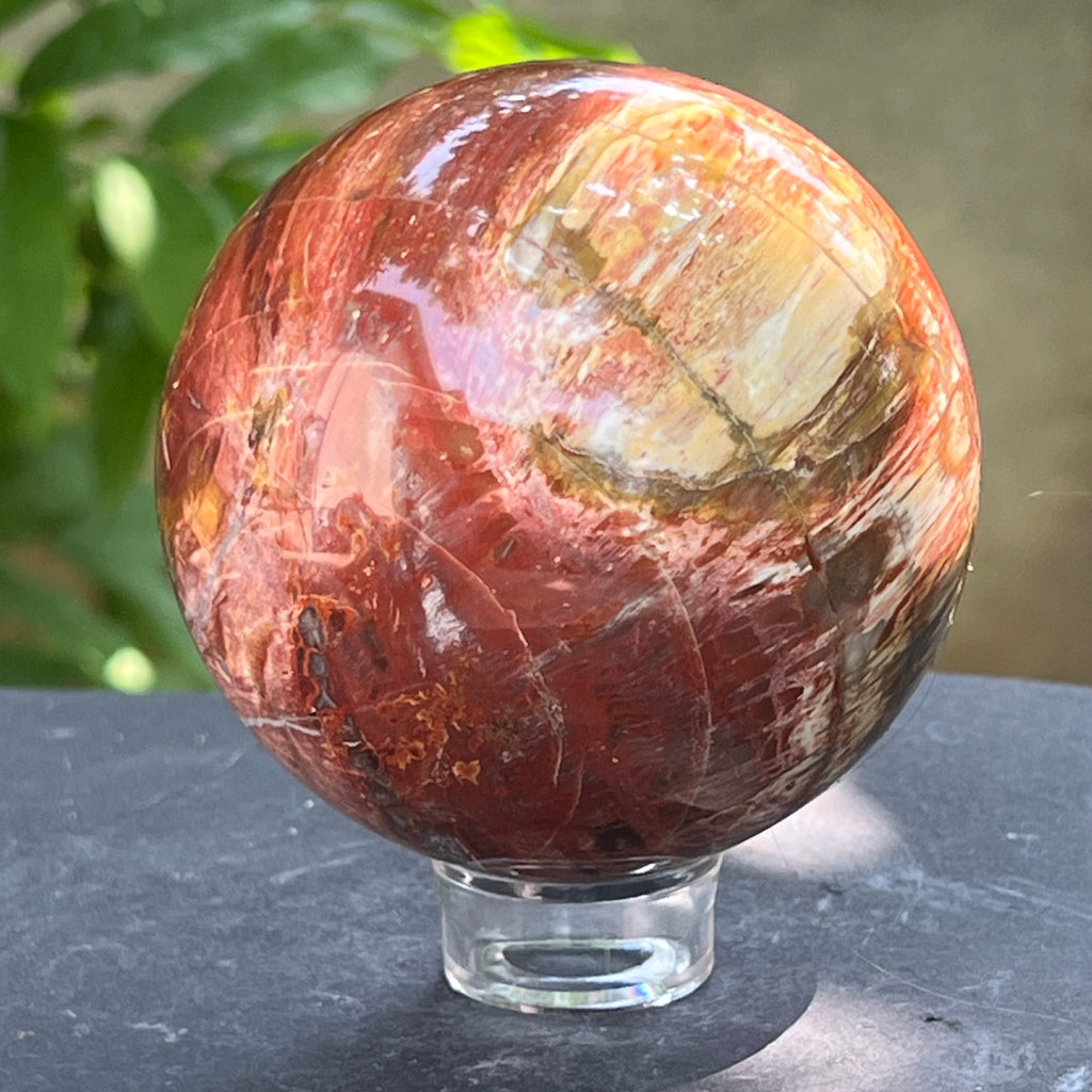 Sfera lemn pietrificat | Model 2, pietre semipretioase - druzy.ro 6 
