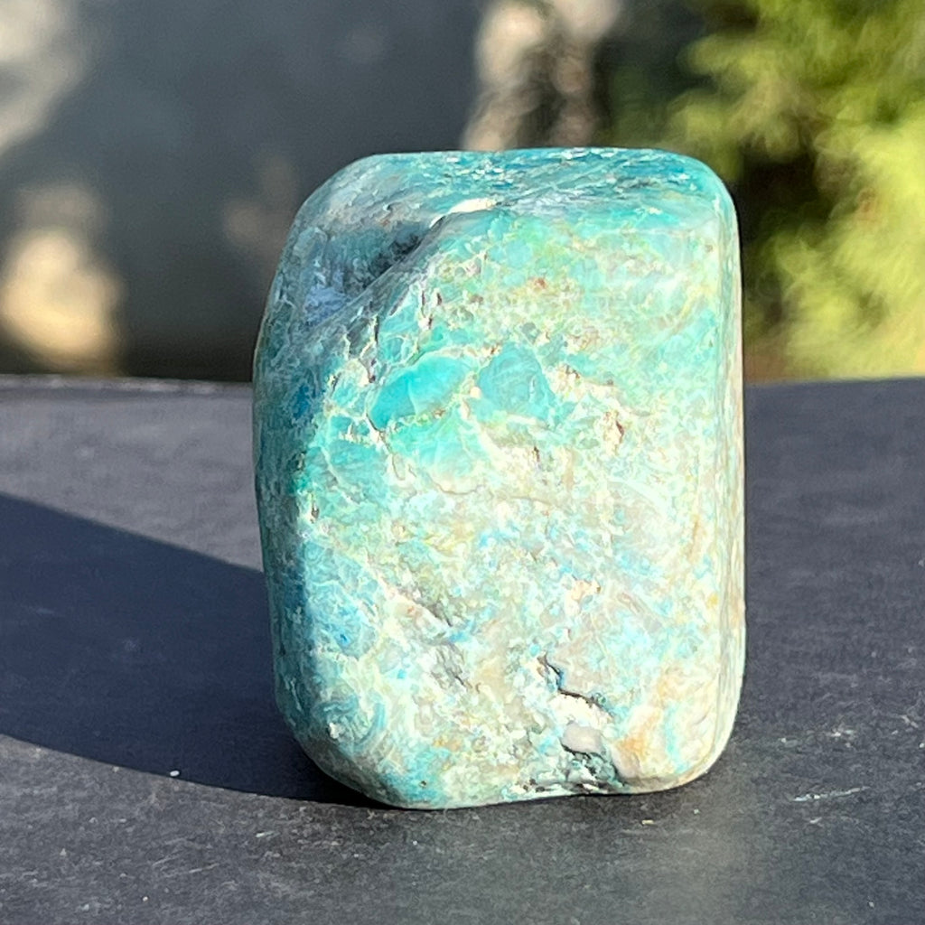 Shattuckite forma libera/palmstone m9, druzy.ro, cristale 7
