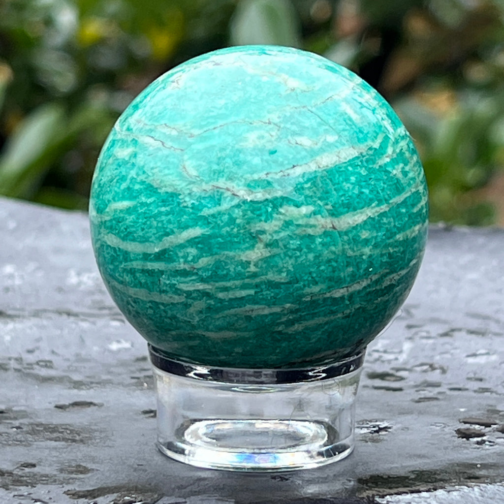 Sfera amazonit din Madagascar model 1, pietre semipretioase - druzy.ro 4 