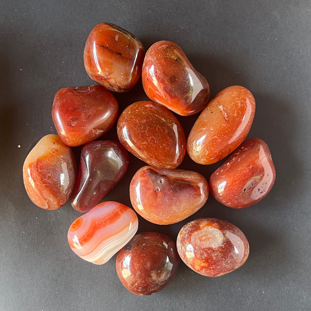 Agat rosu piatra rulata L, pietre semipretioase - druzy.ro 2 