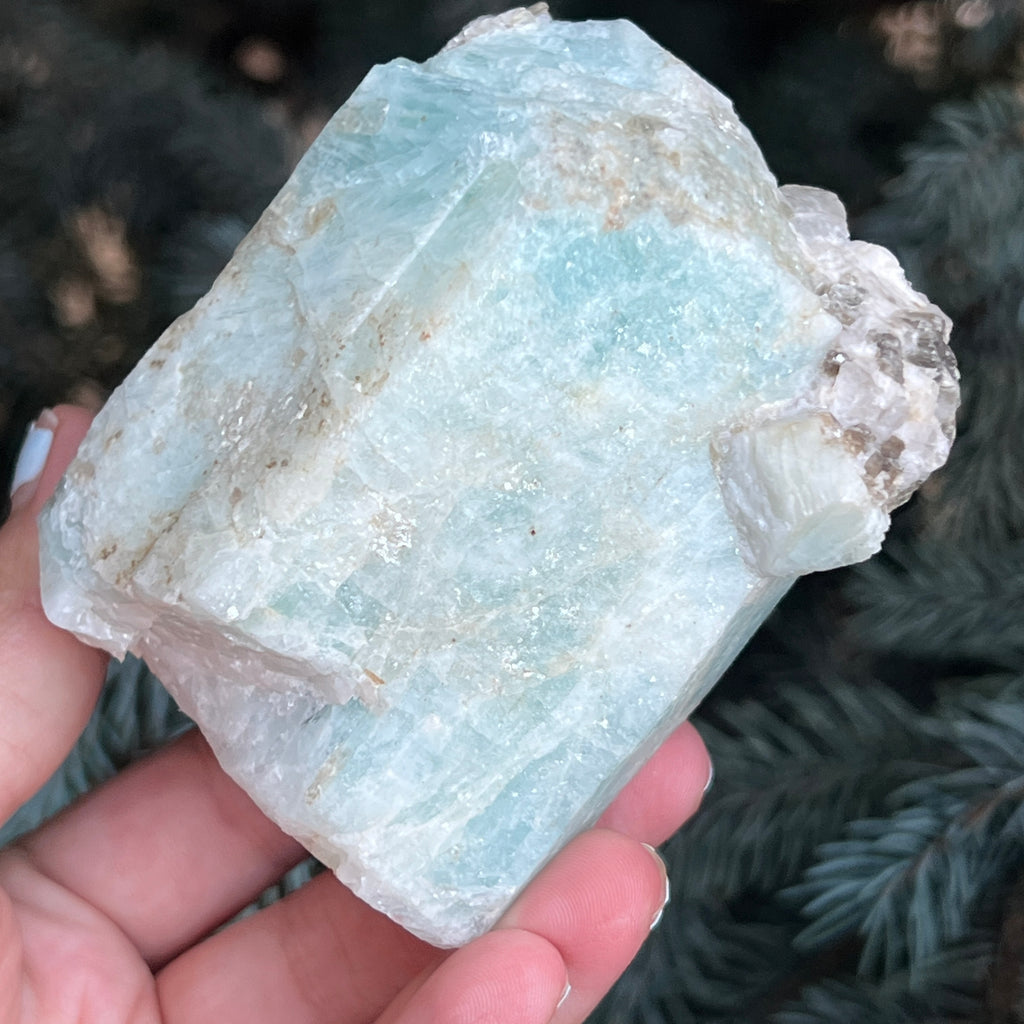 Acvamarin Pakistan piatra bruta model pk1, pietre semipretioase - druzy.ro 6 