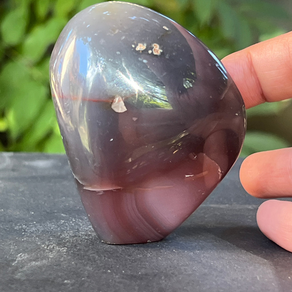 Sculptura agat de Botswana, agat river, unicat | Model 11, pietre semipretioase - druzy.ro 2 
