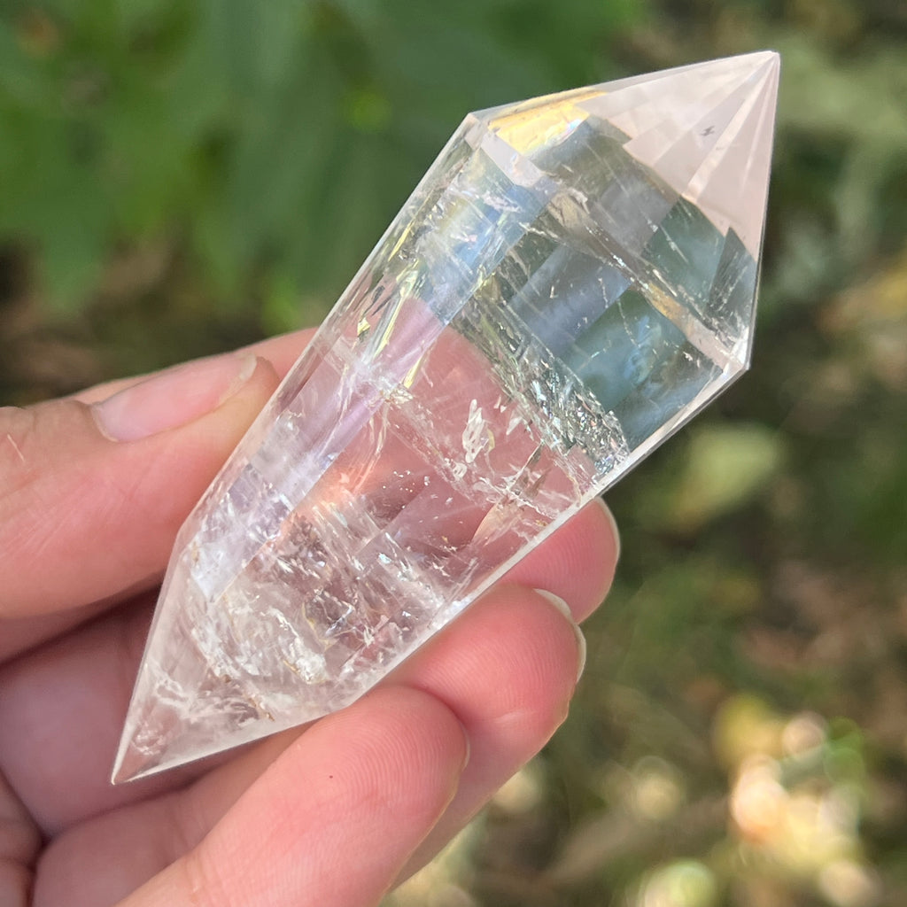 Bagheta cuart vogel, 12 fete, Brazilia model 22, pietre semipretioase - druzy.ro 2 