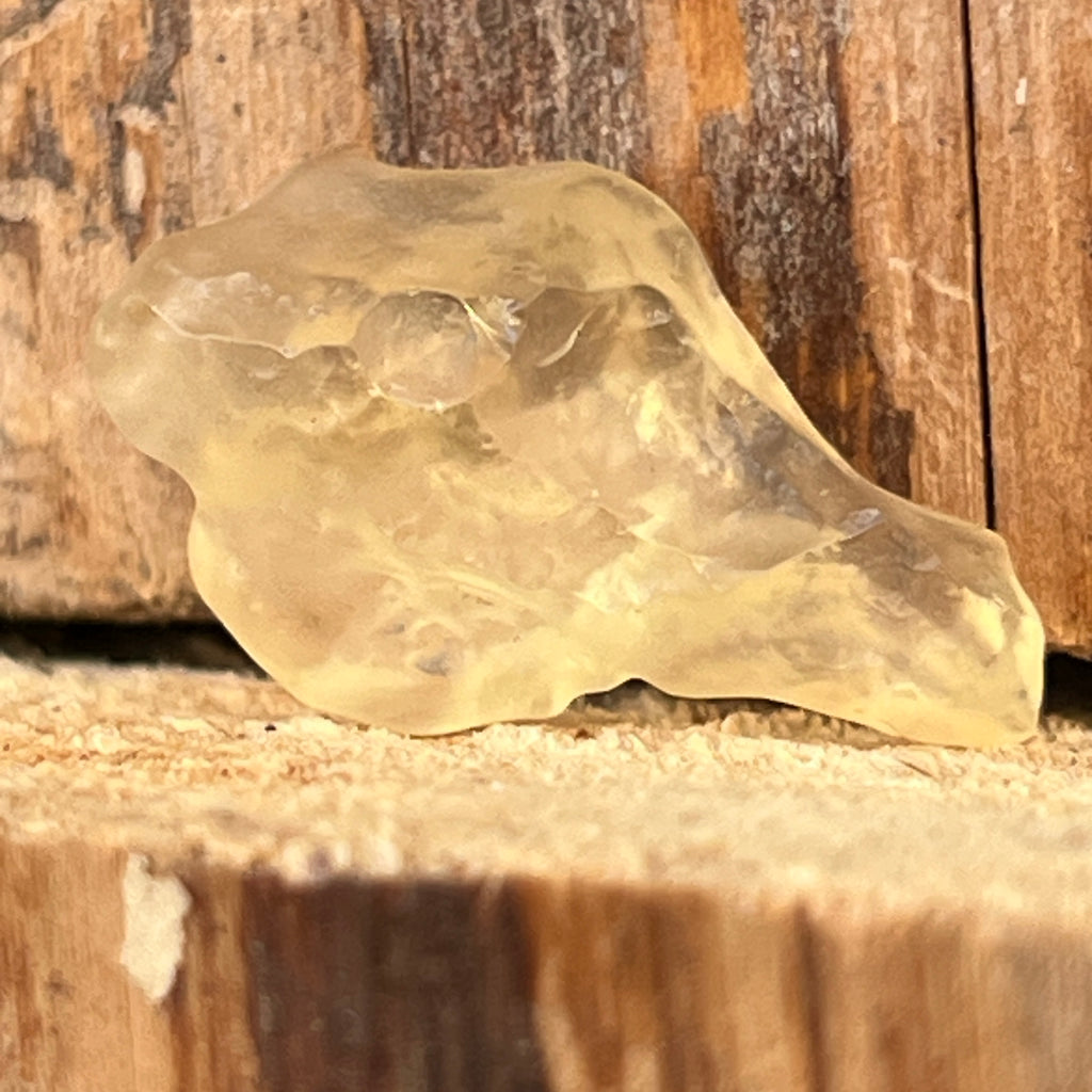 Tectita aurie sticla desertului Libia piatra bruta model 15, calitate AAA, pietre semipretioase - druzy.ro 1 