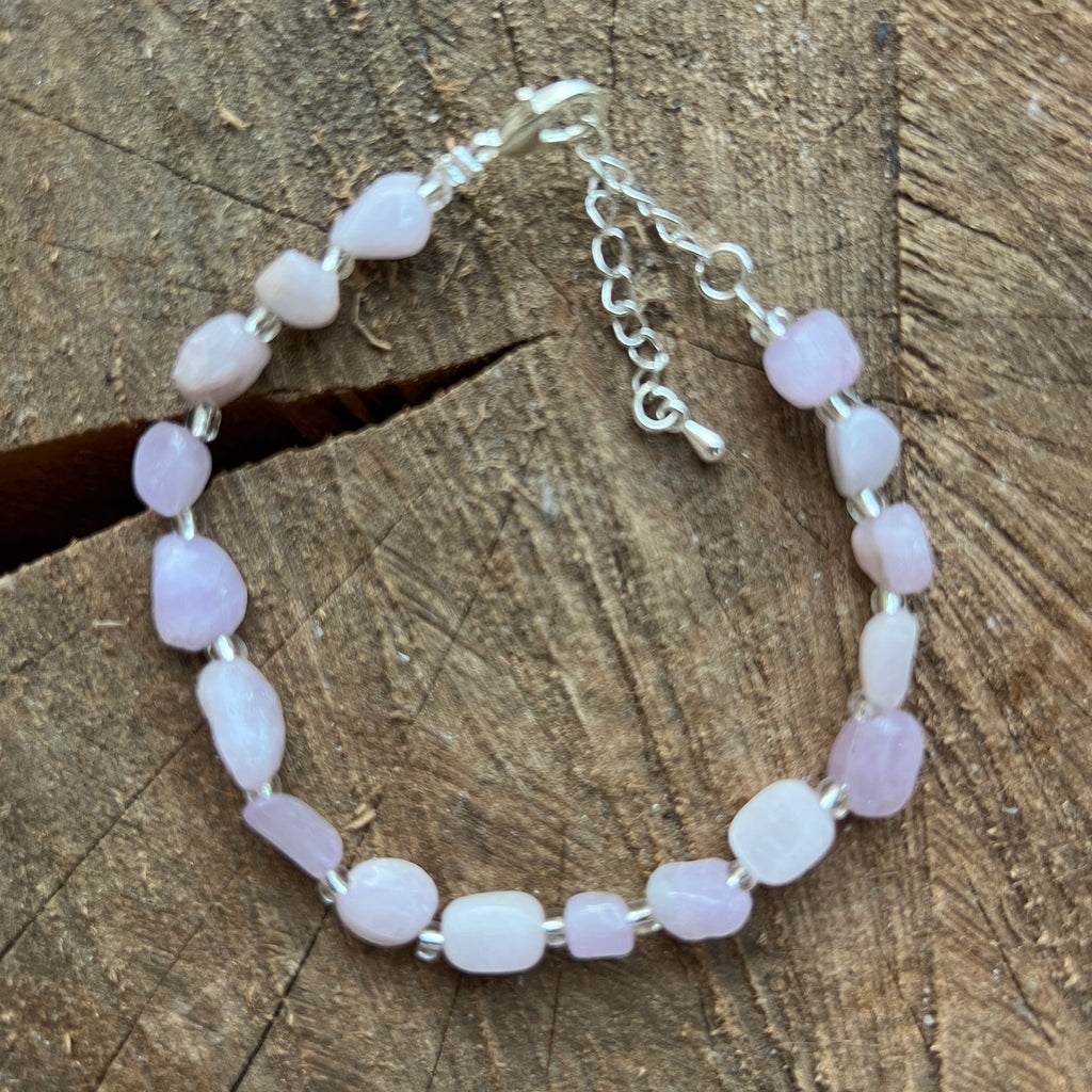 Bratara kunzit Joy Tumble, pietre semipretioase - druzy.ro 2 