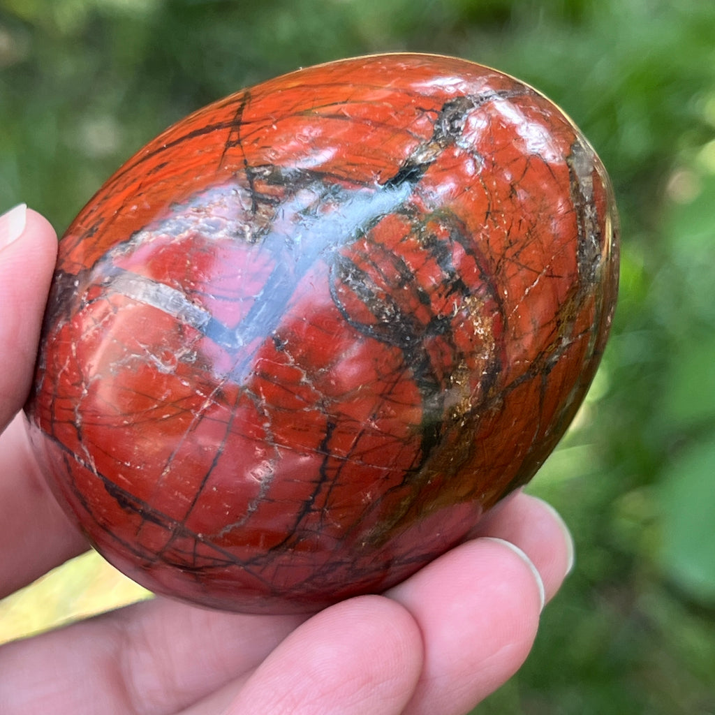 Ou jasp rosu din Zimbabwe model 9, pietre semipretioase - druzy.ro 4 