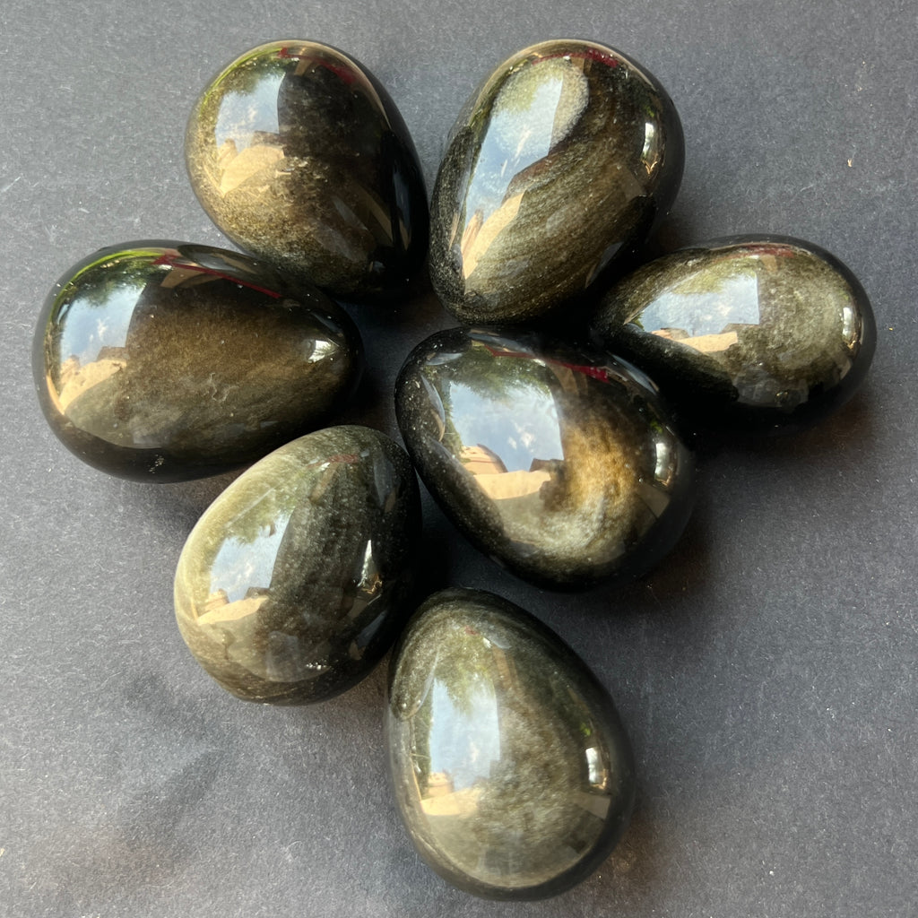 Ou obsidian auriu, pietre semipretioase - druzy.ro 4 