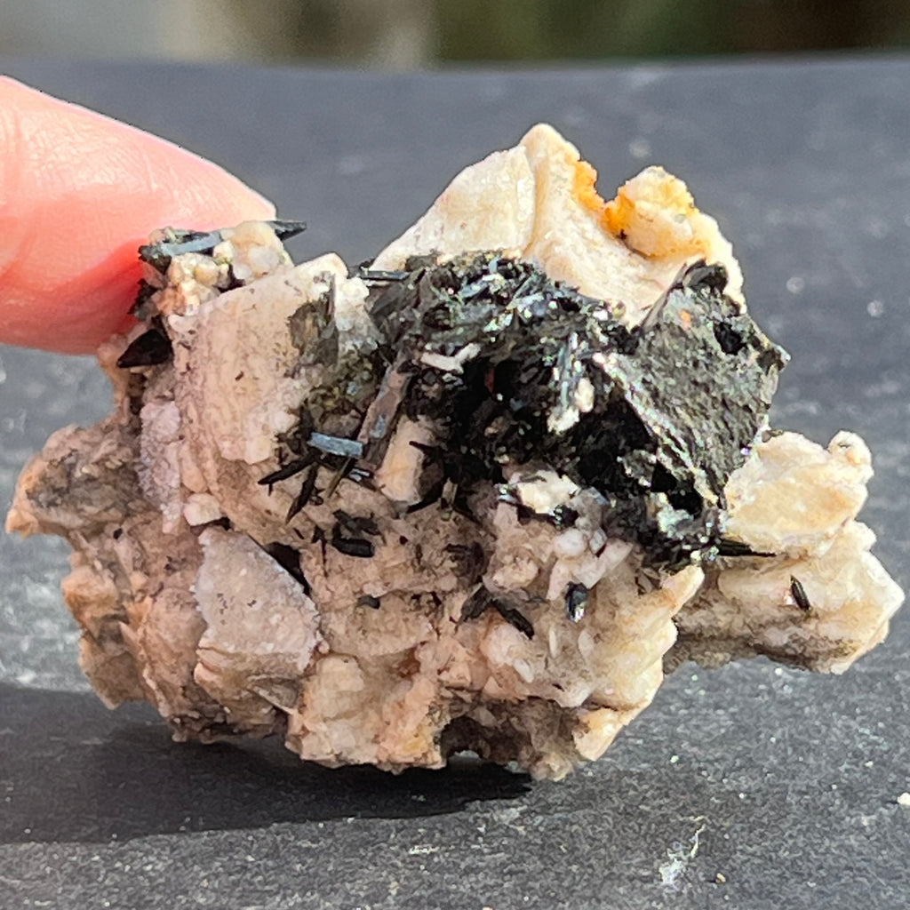 Cluster egirin mini cuart fumuriu/negru Zomba m12, druzy.ro, cristale 3