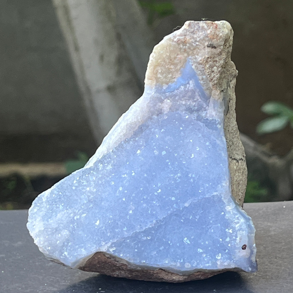 Calcedonie albastra /blue lace/ agat albastru piatra bruta m21, pietre semipretioase - druzy.ro 1 